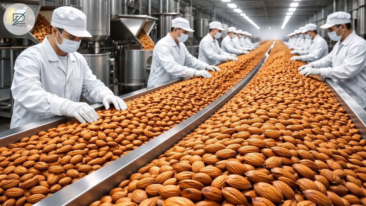 Dentro de la Fábrica de Almendras: Cómo se PROCESAN MILES de MILLONES (De la Cosecha)