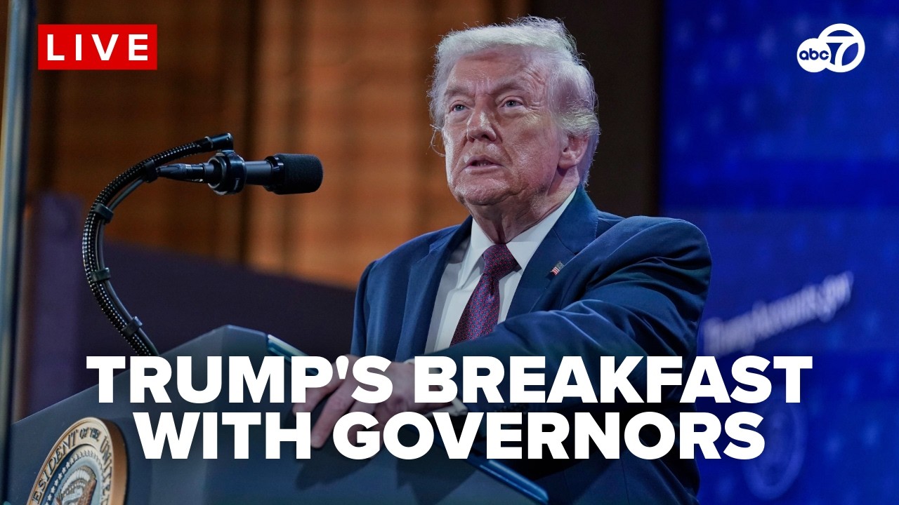 LIVE: President Trump hosts governors at White House breakfast