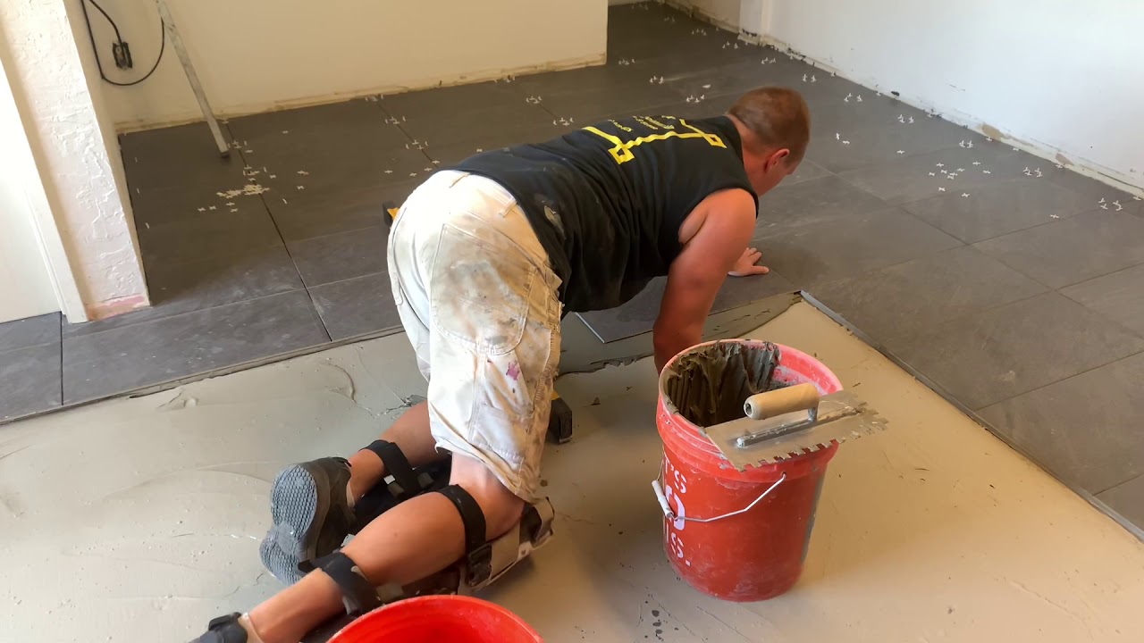 Easiest way to set a tile floor!