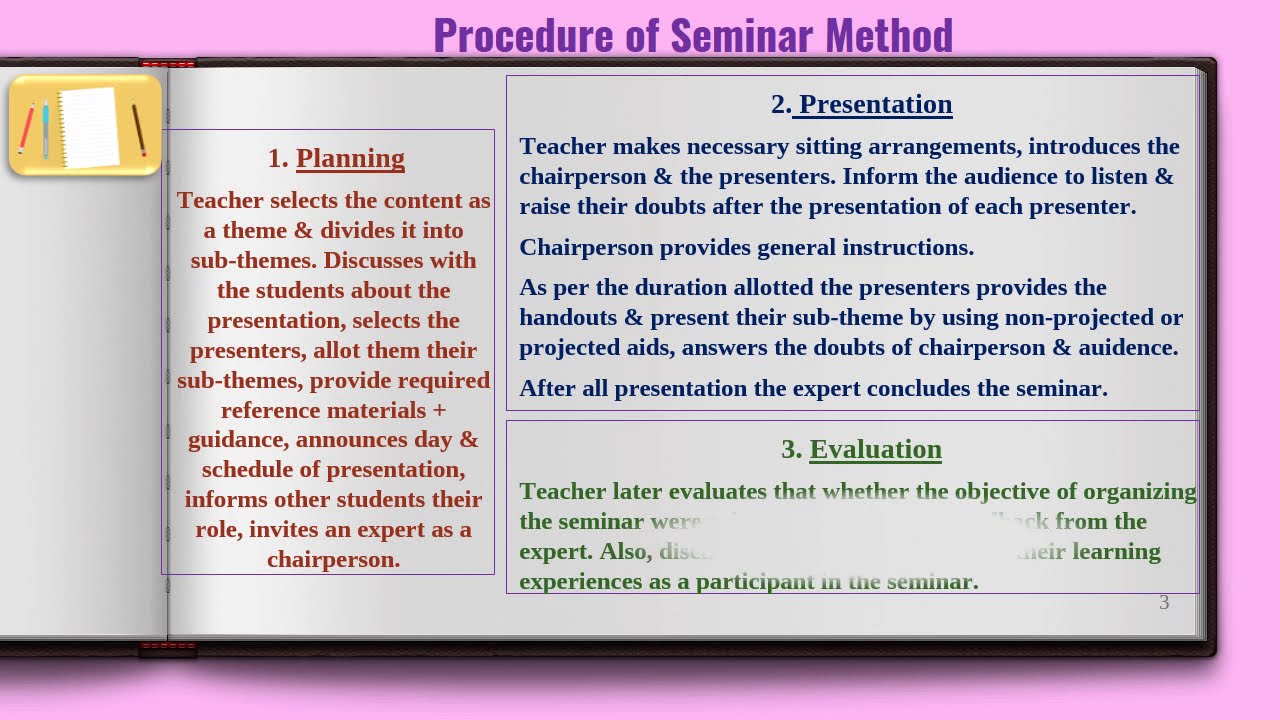 Seminar method