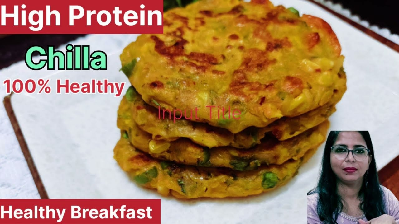 High' protein chilla,no oil,no fat(Really only 5 mint)by speedy style 24 gehun ke aate se bnao chila