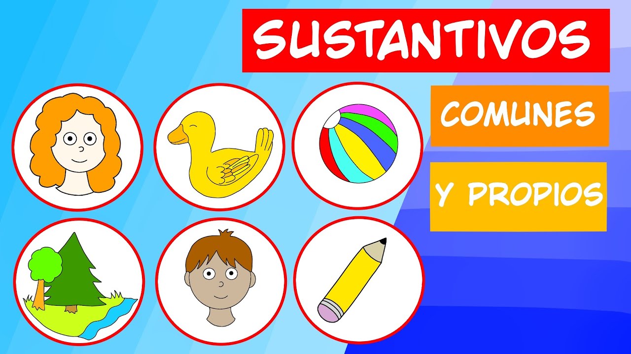 Los sustantivos comunes y propios para ni&ntilde;os  Ejemplos de sustantivos Video de PequesAprendenJugando