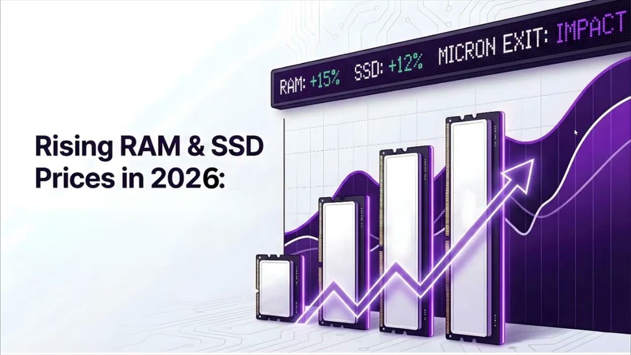 Рост цен на оперативную память и SSD-накопители и его возможное влияние в 2026 году.