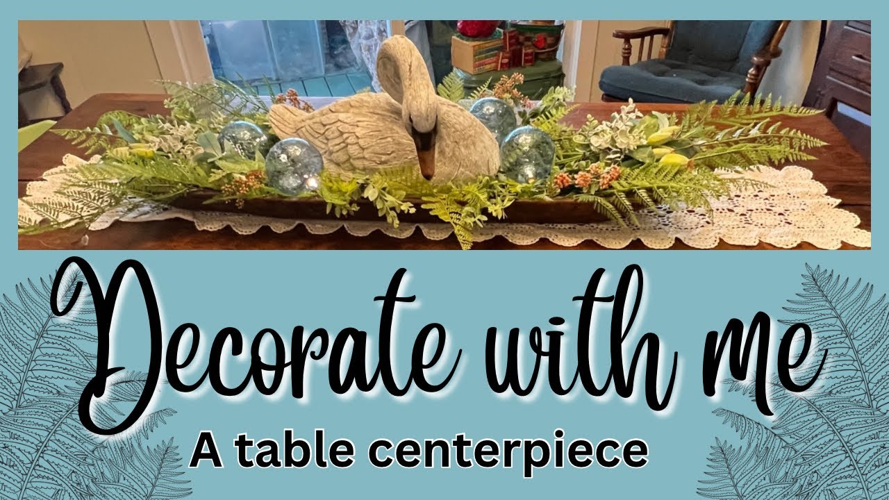 Decorate a table centerpiece with me #cottagestyle #doughbowl #springdecor