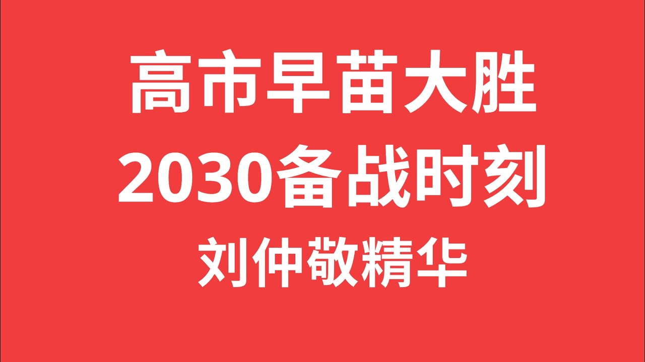 高市早苗大胜与2030备战时刻：日本是否已锁死“第一线战场”席位？ | 刘仲敬文稿朗读