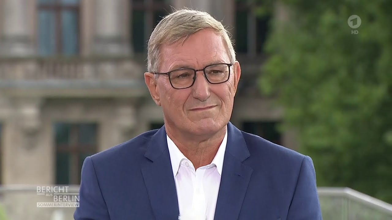 Parteichef Bernd Riexinger (Die Linke) im ARD-Sommerinterview
