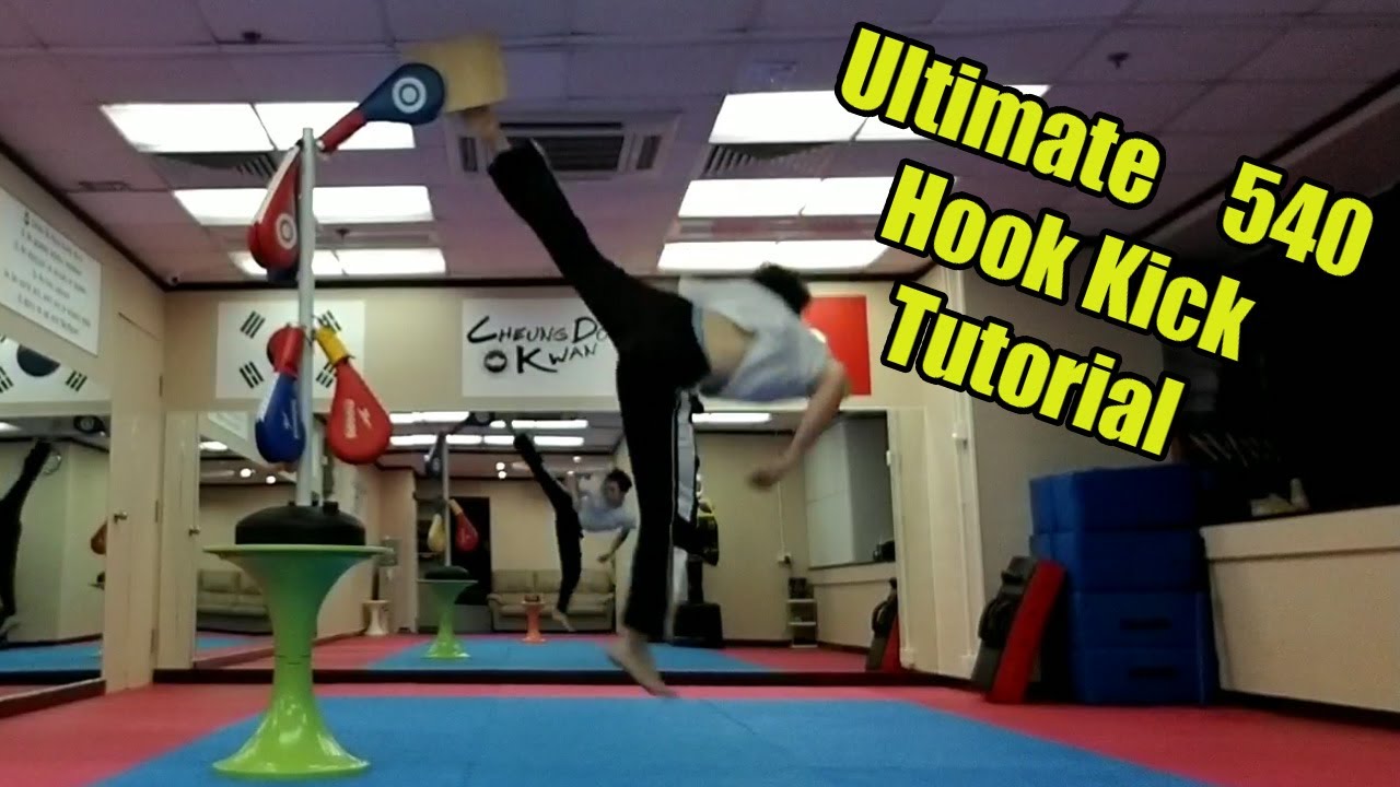 ULTIMATE Taekwondo 540 Hook Kick Tutorial (Cheat 720)