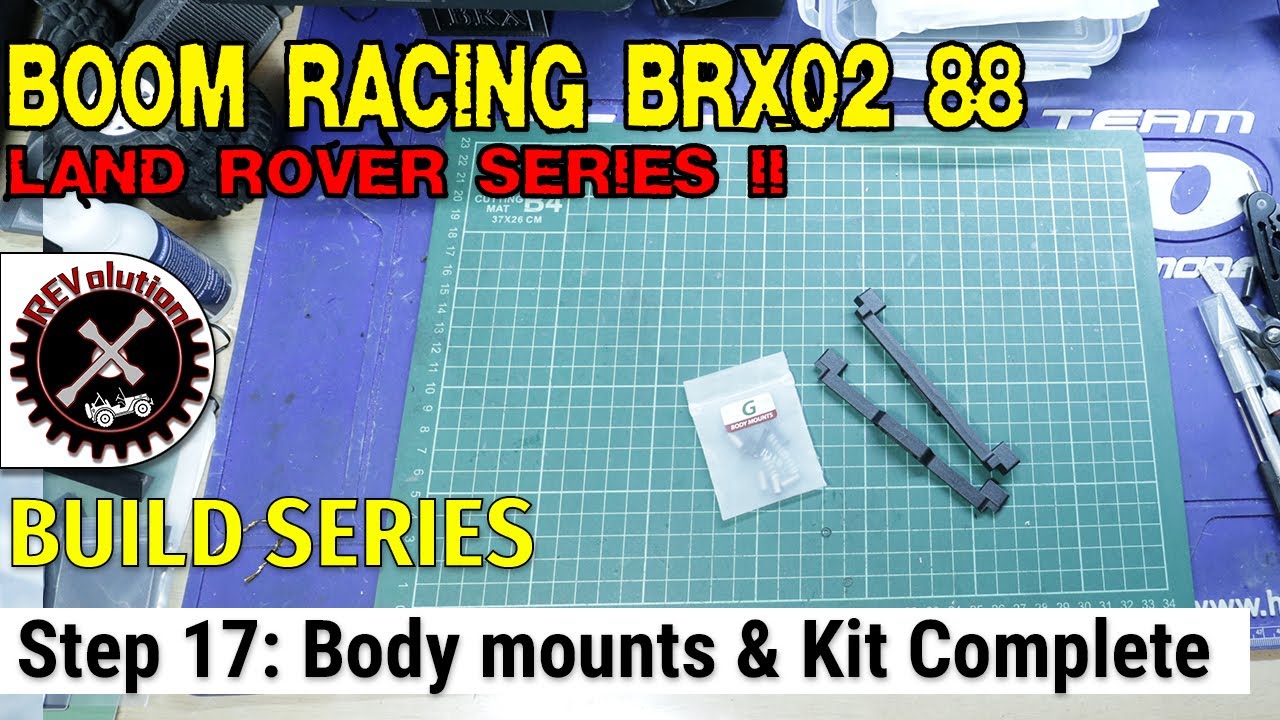 Boom Racing BRX02 Land Rover Series II 88 Build Series - Step 17 - Body Mount and Kit Completion