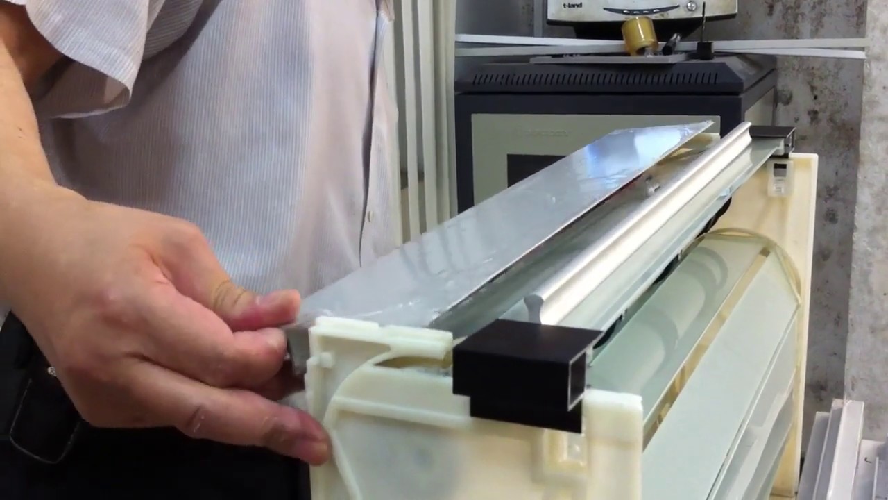 Kitchen glass roller shutter for installation