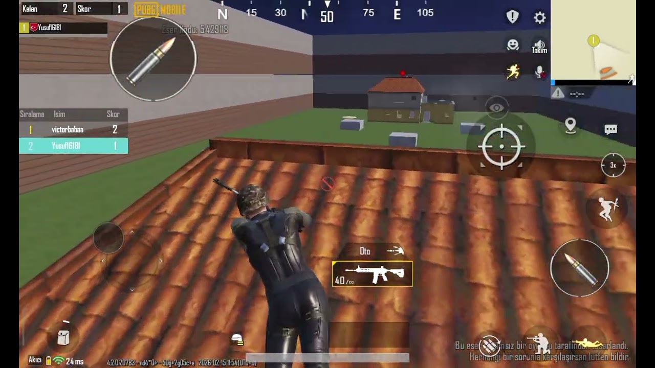 Arkadaşımla pubgda vs atıyorum Bom bu