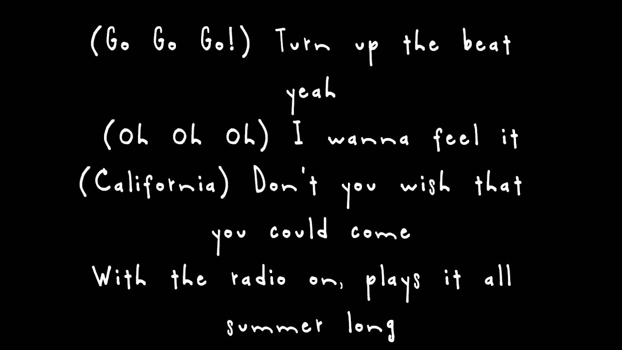 The Offspring - California Cruising (Lyrics)