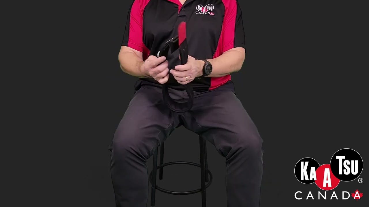 Applying KAATSU Leg Bands