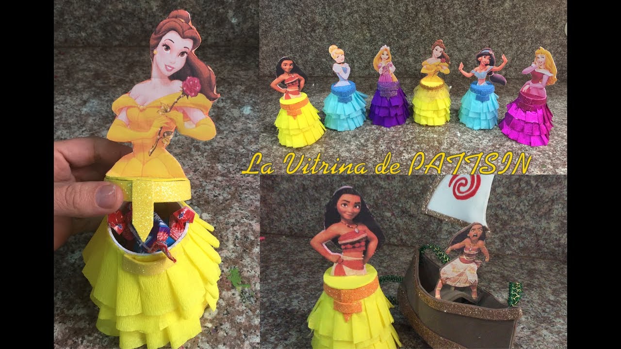 Dulcero Moana económico princesas, Vaiana party bag, bella y bestia #dulcero #fiestatematica