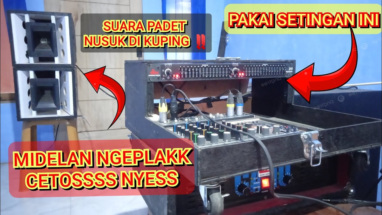 CARA SETTING EQUALIZER DBX 215 ‼️ MIDELAN NGEPLAKK NUSUK KUPIING