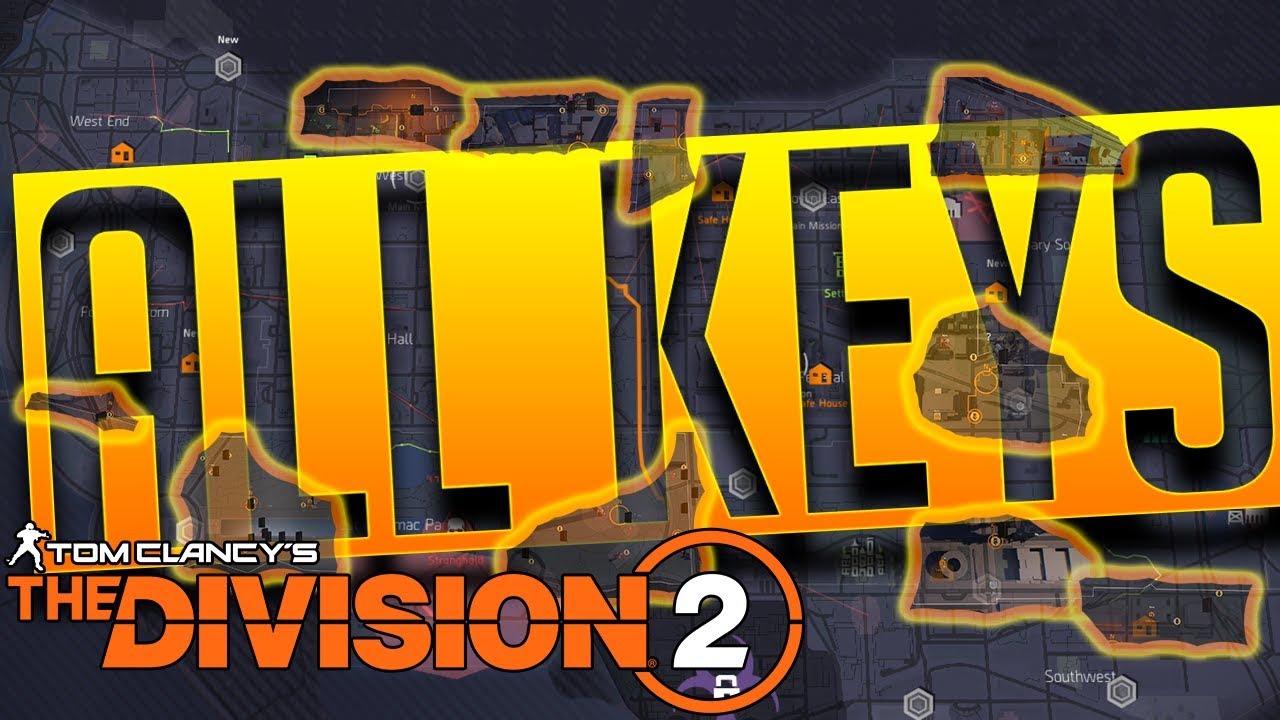 🔑 ALL 34 KEYS 🔑 Locations | Full Detailed Map | Outcast Hyena Black Tusk True Sons| Division 2