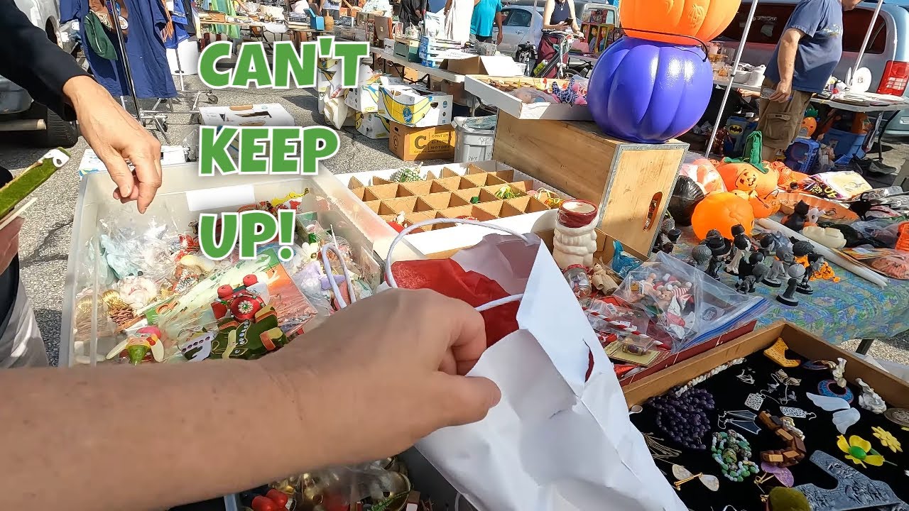 A Crazy Busy Day Selling and Buying at a Flea Market!