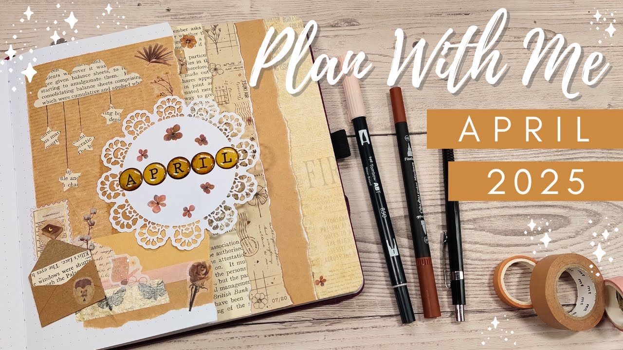 Bullet Journal, апрель 2025 г. | Планируйте вместе со мной