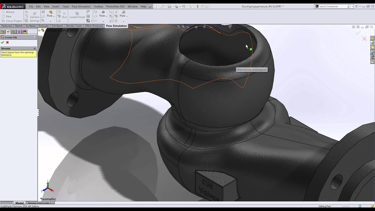 SOLIDWORKS Flow Simulation - Creating Lids