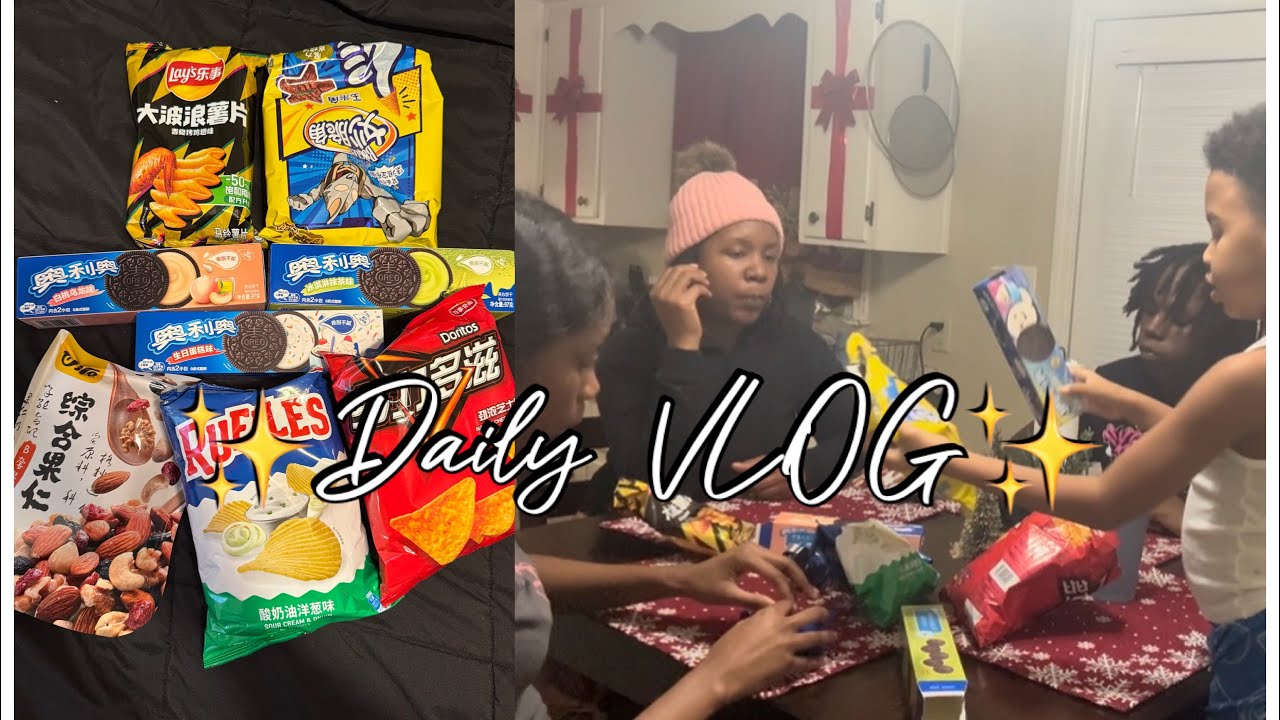 We tried Korean snacks for the first time |vlogmas