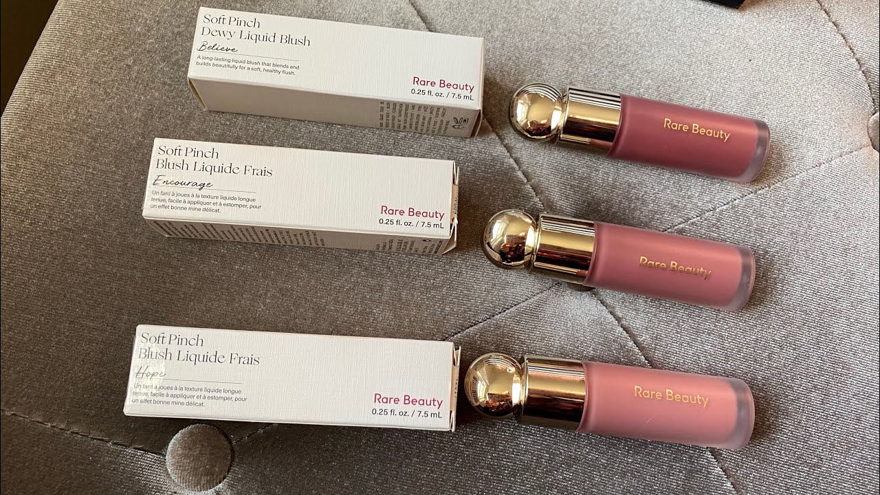 New Rare Beauty Soft Pinch Liquid Blushes in Encourage, Believe, Hope Review and First Impressions