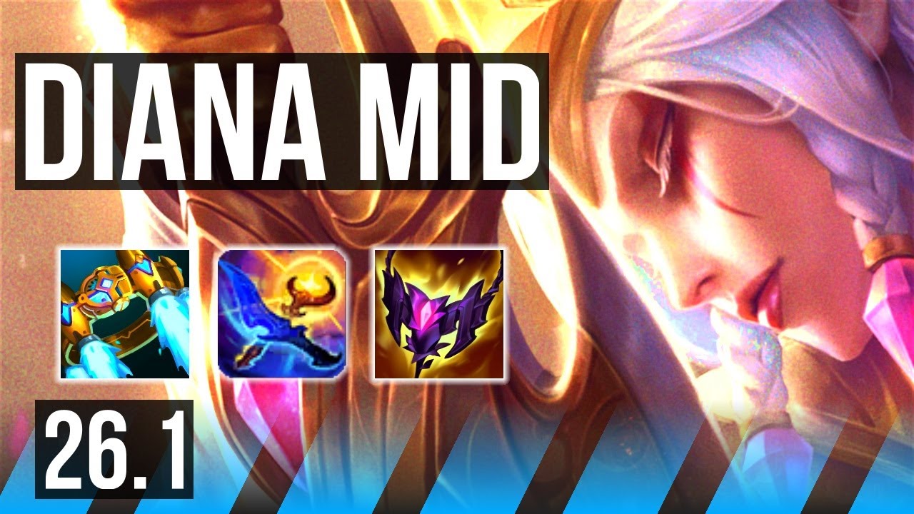 DIANA vs SYNDRA (MID) | 55K damage | EUW Master | 26.1