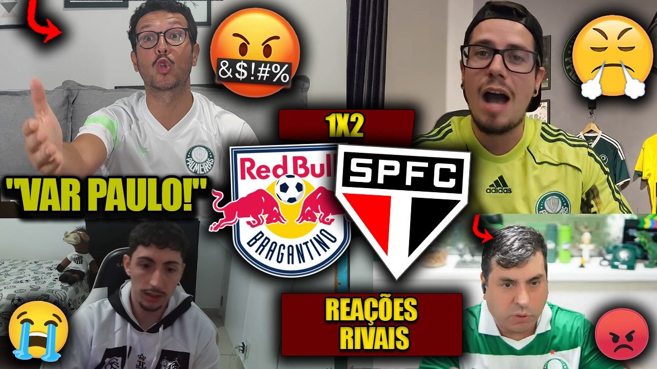 REAÇÕES dos RIVAIS FURIOSOS com a CLASSIFICAÇÃO do TRICOLOR - BRAGANTINO 1x2 SÃO PAULO - REACT