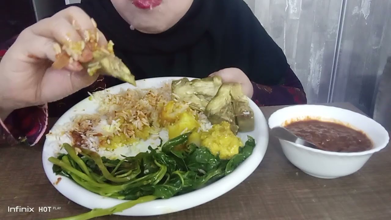 Sambal , Rebusan Terong Ijo Kangkung , Ayam Kentang Bumbu Kuning @abunaseer.9605 