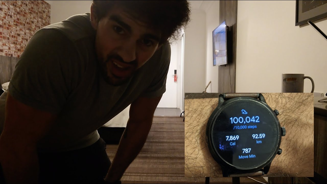 100,000 STEPS IN 1 DAY IN HOTEL QUARANTINE (2 MARATHONS)