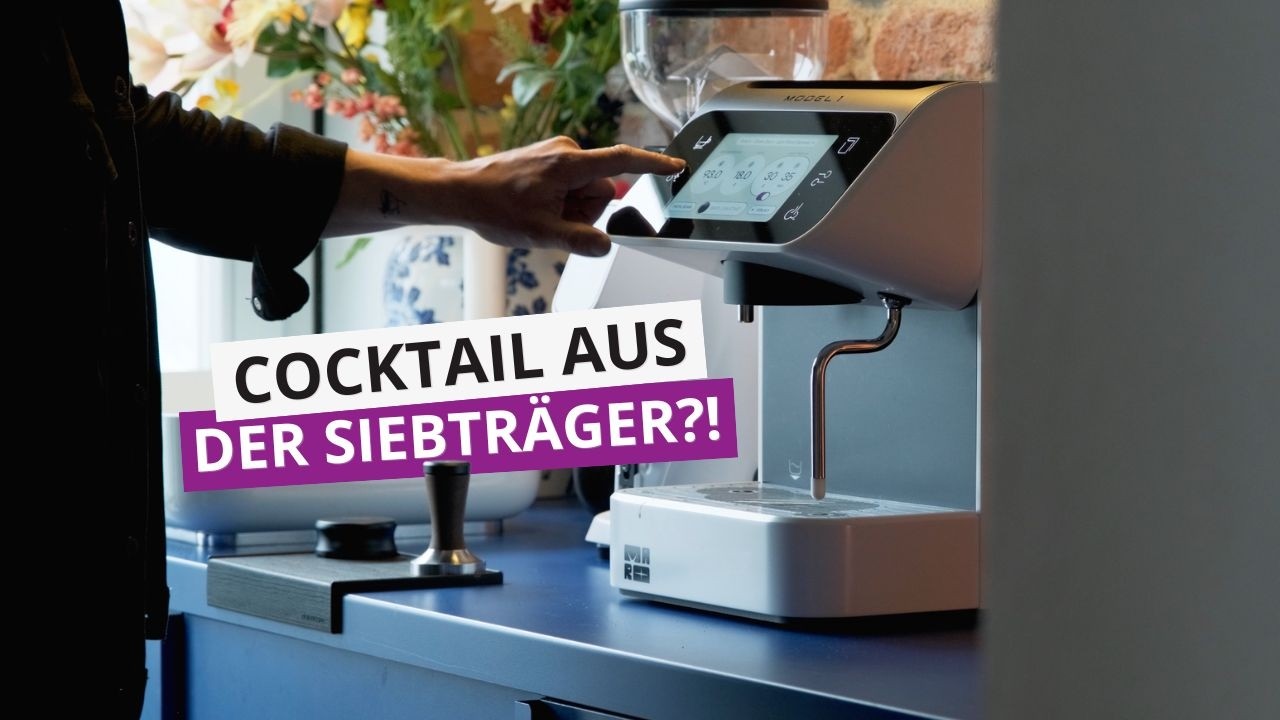 Cocktail aus der Siebträgermaschine 🍸☕ | Ruby Wake-Up Kiss mit dem MARO Model 1
