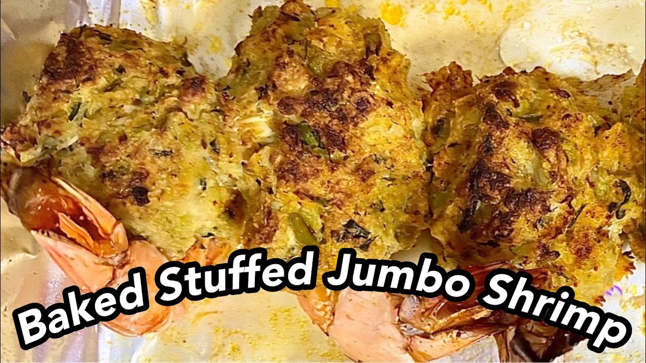 HOW TO MAKE BAKED STUFFED SHRIMP