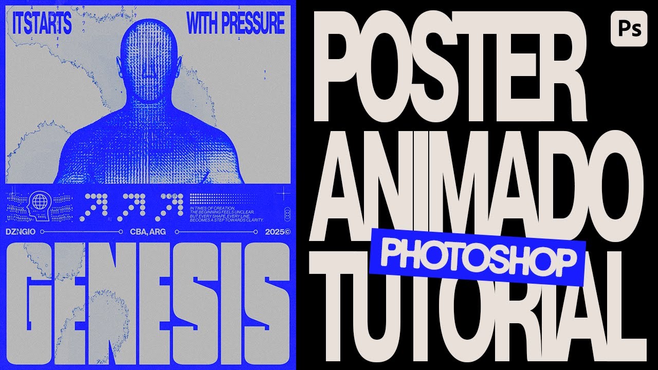 COMO CREAR UN POSTER ANIMADO DESDE PHOTOSHOP 2025