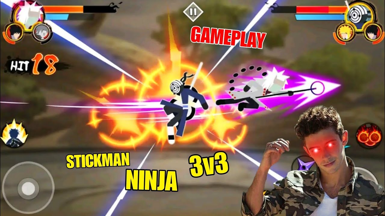 Stickman Ninja 3V3 Gameplay 🫨