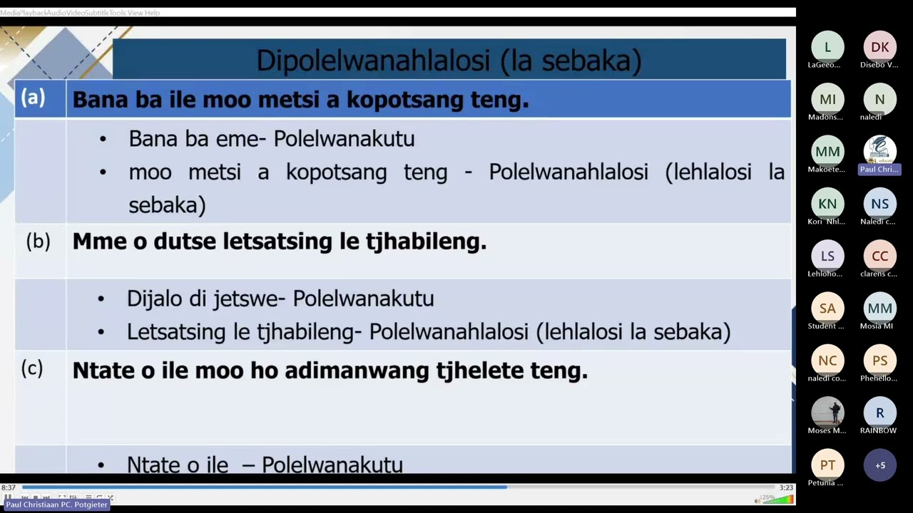 Gr 9  Lesson 1   23022026 Sotho   Ditho tsa puopolelwanahlalosi,polelwanakgethi