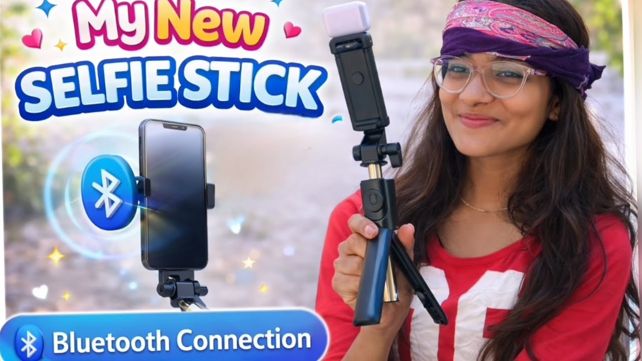 My new selfie stick (tripod) 🌺👑
