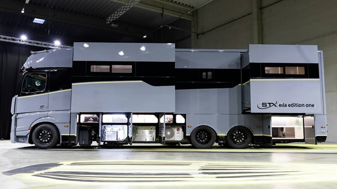 Ein Palast auf Rädern – Das größte Wohnmobil Europas: STX Eila auf Mercedes Actros-Basis! 😲🏰