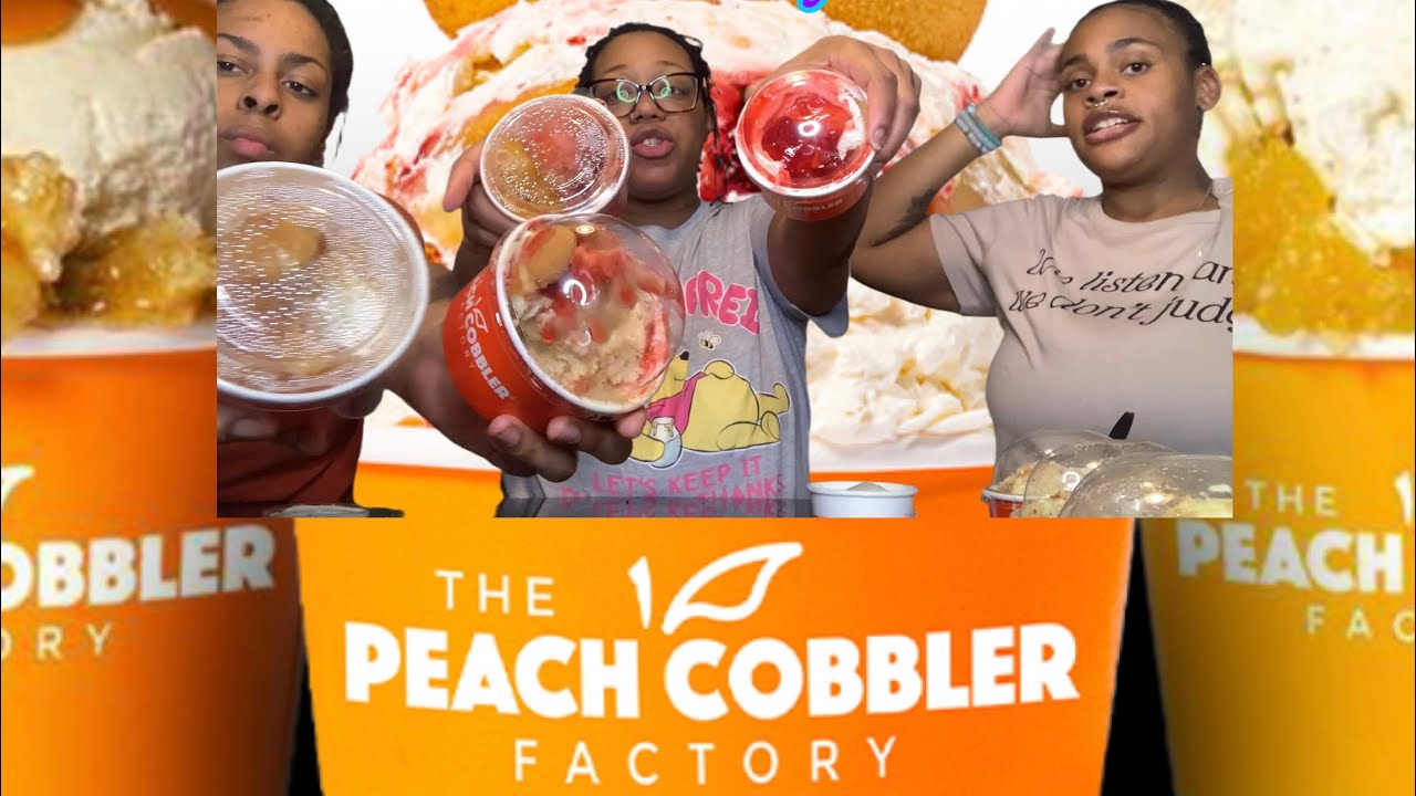 Tasting and reviewing [ THE PEACH COBBLER FACTORY ] for the first time 
