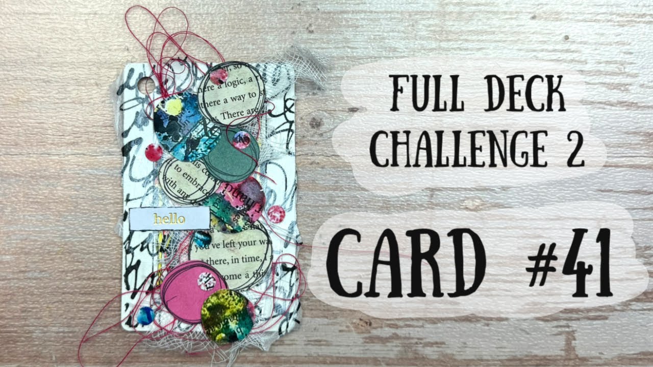 Altered Playing Card Number 41 | Full Deck Challenge 2