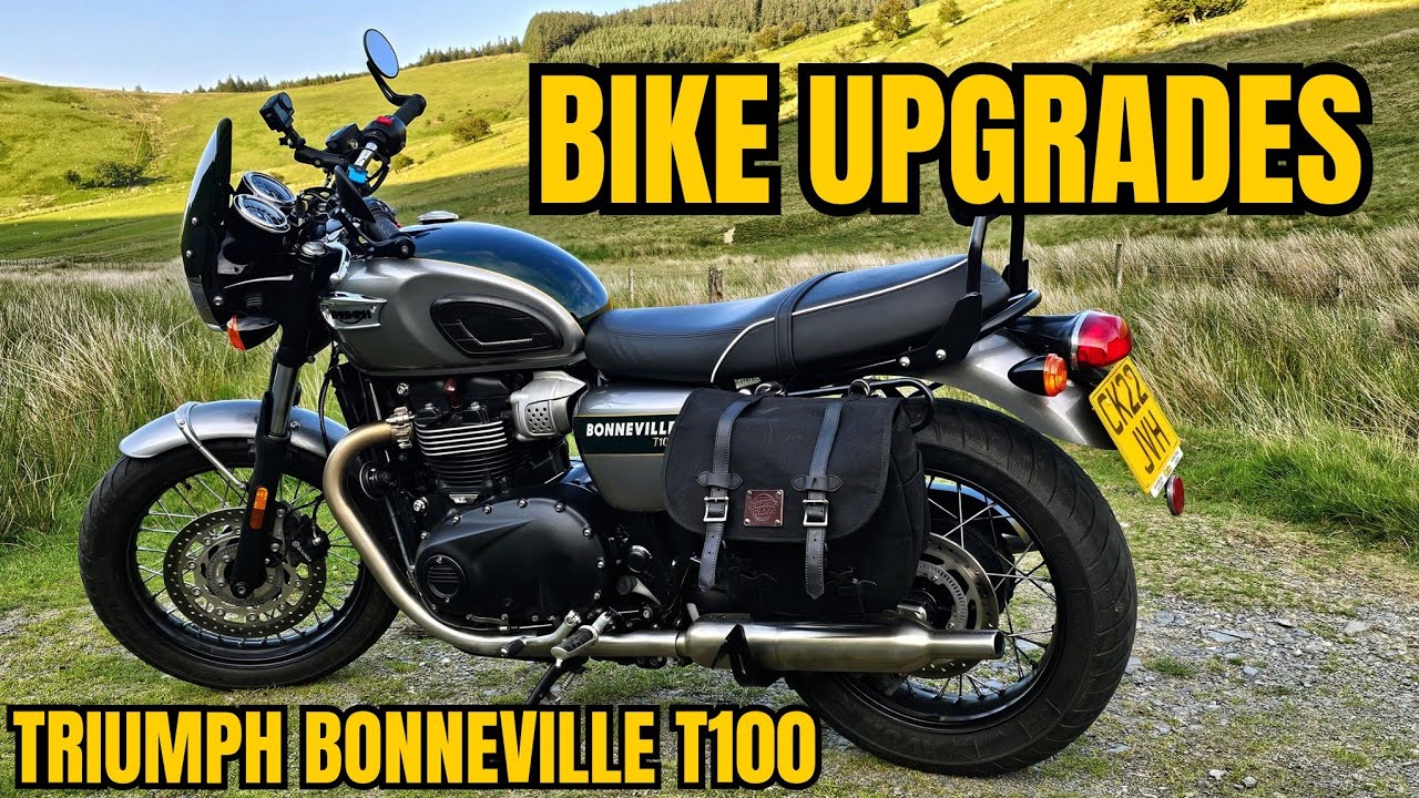 Cost effective updates on my new Triumph Bonneville T100 Gold Line 2022 😎🏍