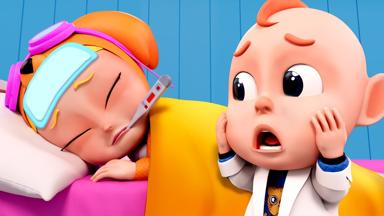 Baby Got Sick | Sick Song | Good Habits | Rosoo Nursery Rhyme & Kids Songs