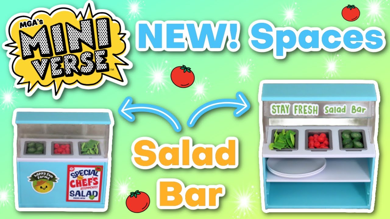 *NEW* Miniverse Spaces! Building a Miniature Salad Bar!