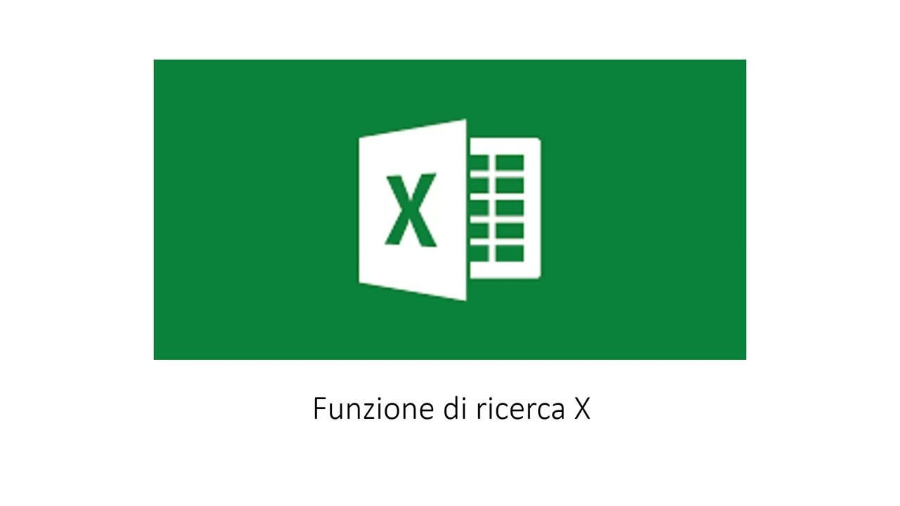 Corso Excel - la funzione CERCA.X
