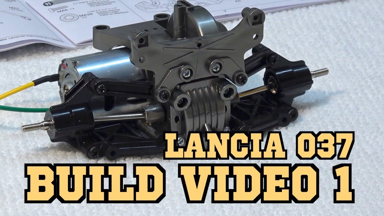Tamiya Lancia 037 Rally Build / Video 1 / Steps 1-9