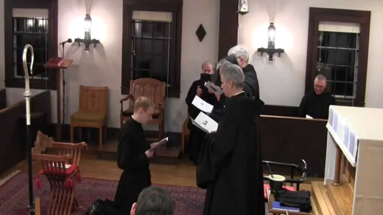Rite of Admittance to Novitiate at St Benedict Abbey