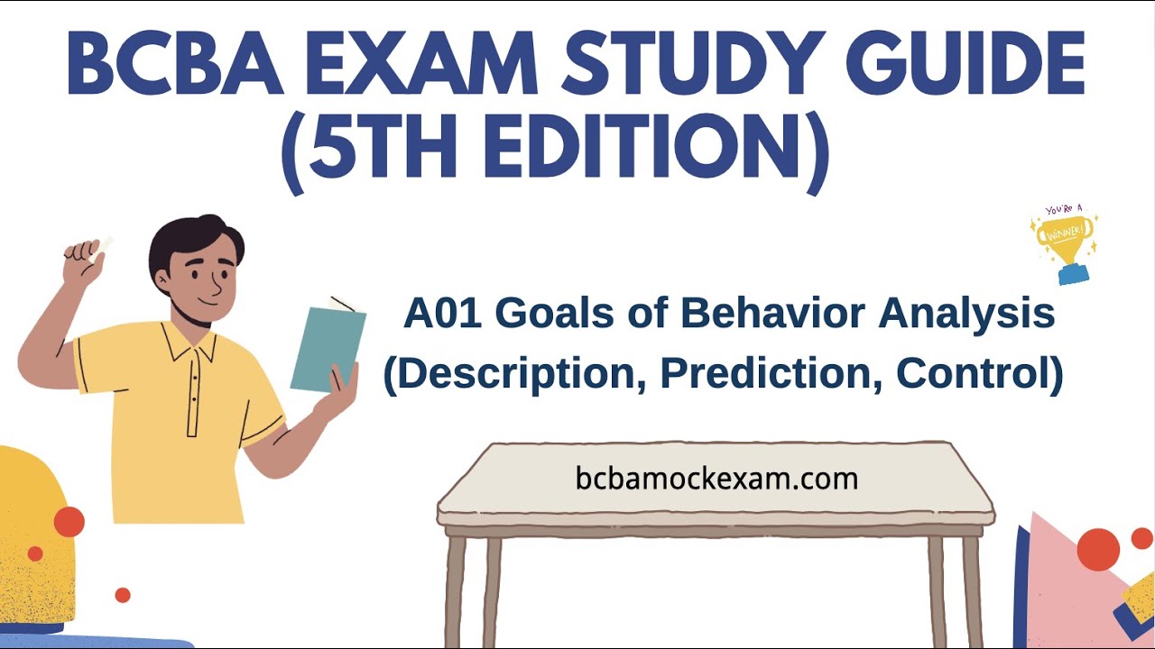 BCBA Exam Study Guide Section A01:Goals of Behavior Analysis | BCBA 5th Edition Task List | #2022