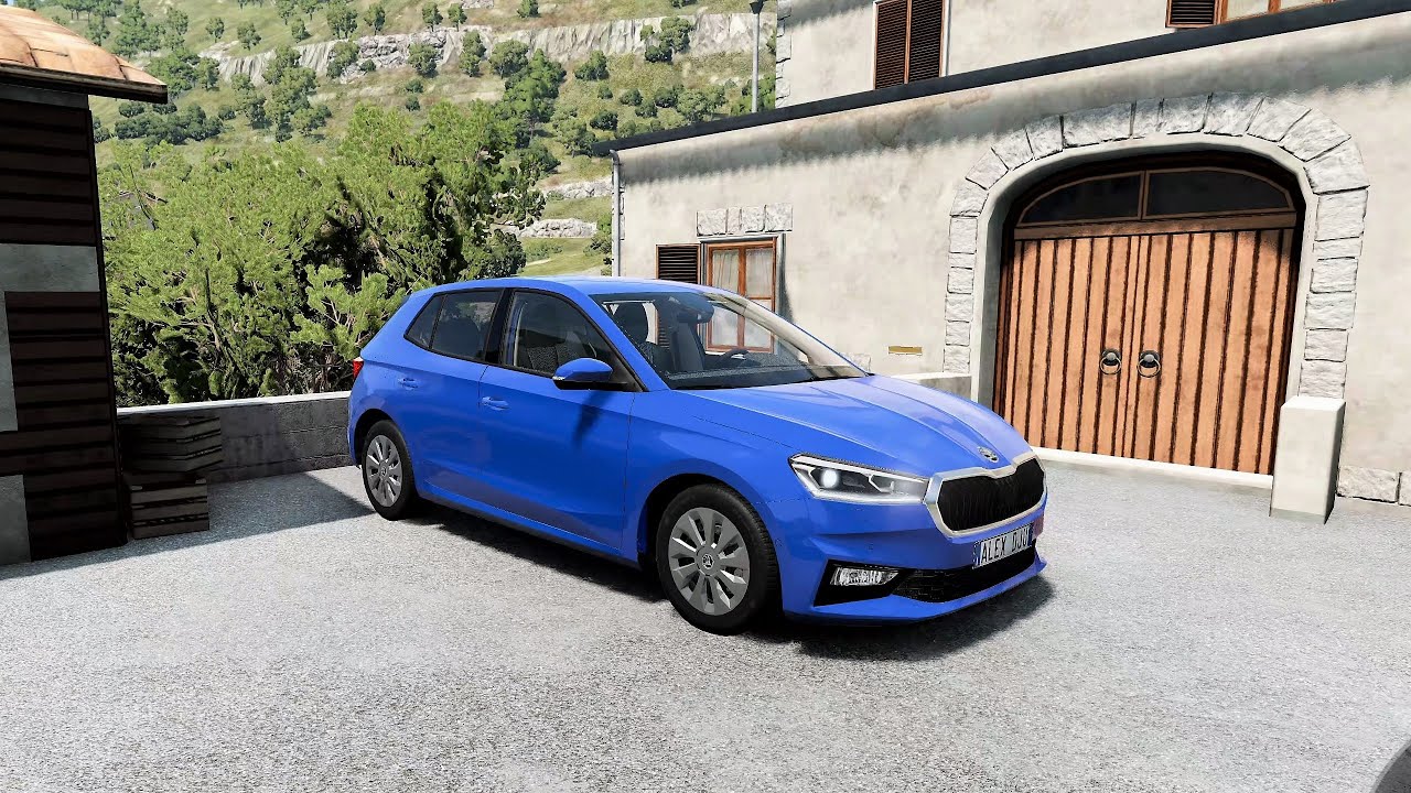 BeamNG.drive - Škoda Fabia Ambition 1.0 (Mk4) 2022 - Car Show Test Drive Crash .