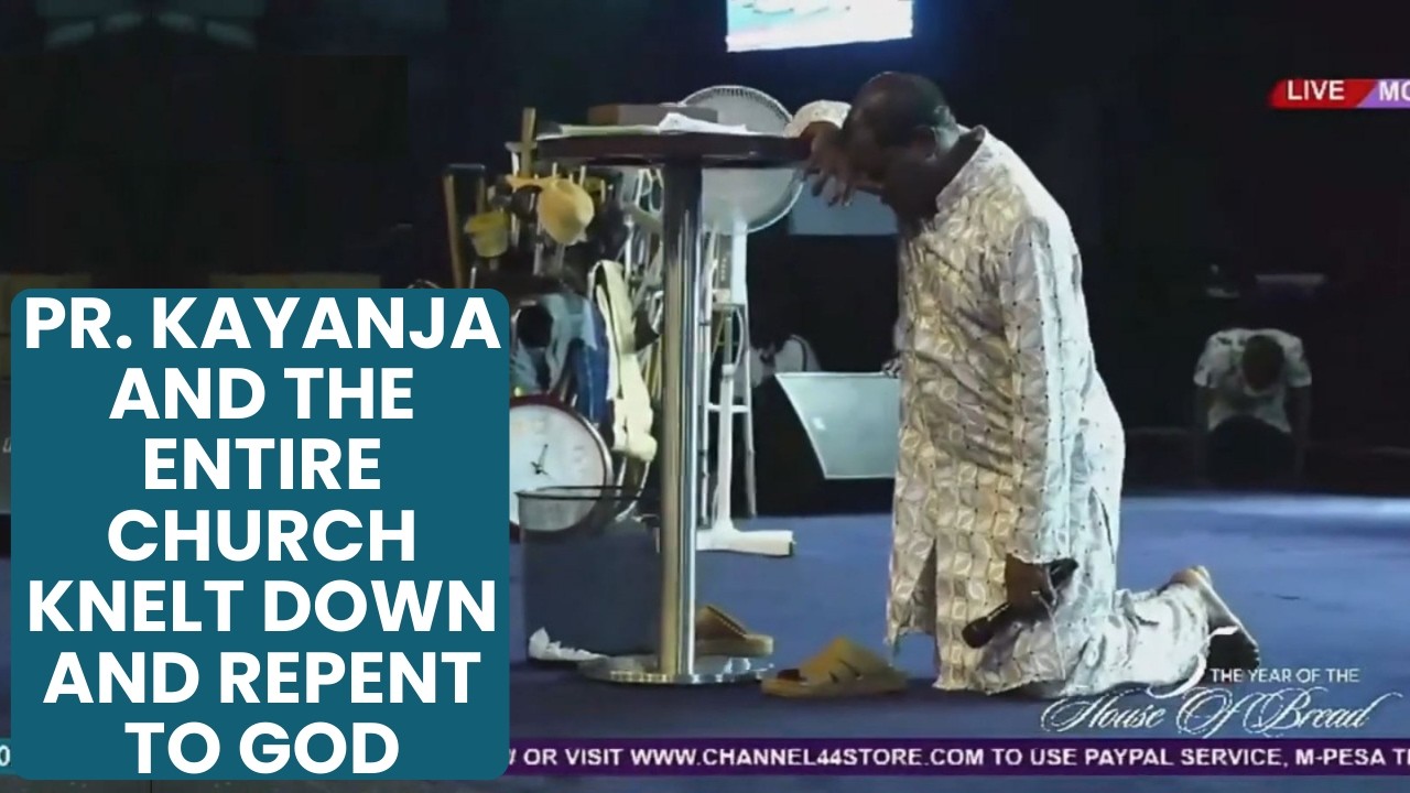 Pr. Kayanja and the Entire Church Knelt Down and Repent to God