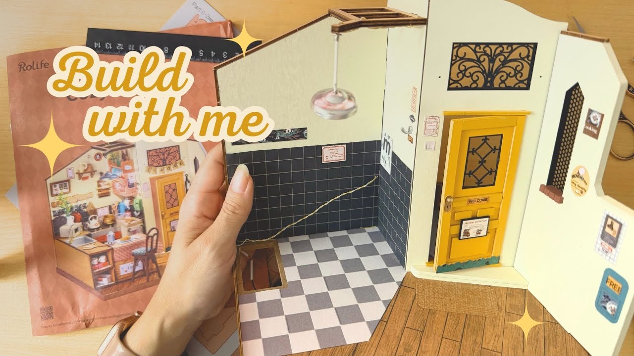 🌱 Cozy build | Kitchen miniature kit, from Rolife, Part 1