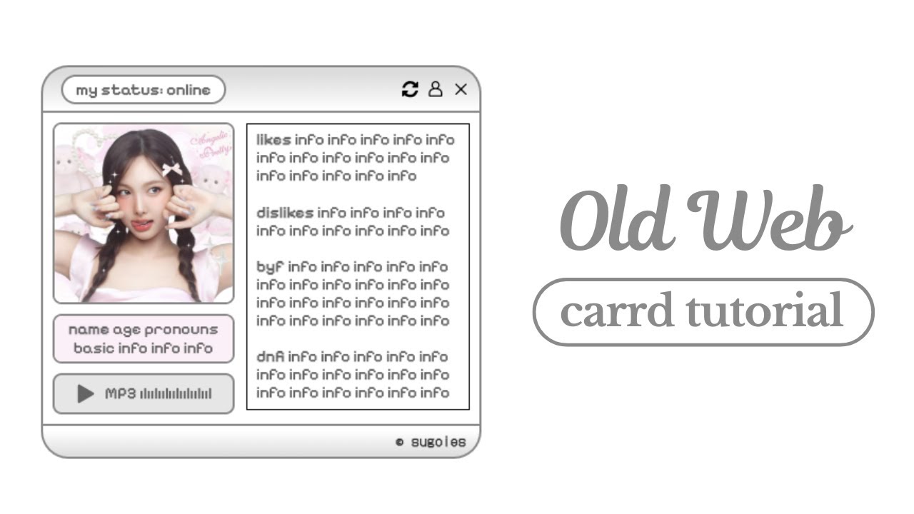 cute old web carrd tutorial - cr sugoies