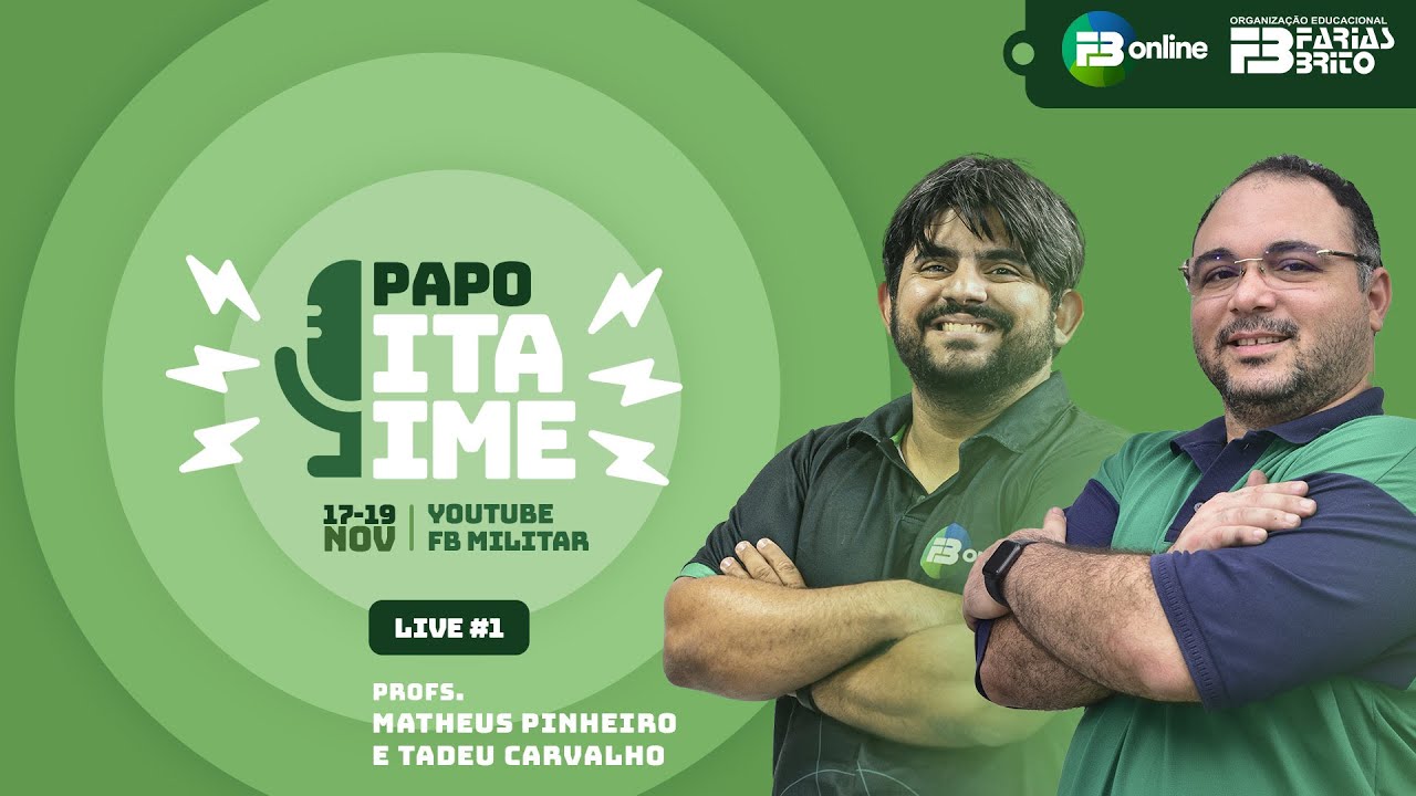 Papo ITA/IME - A física do ITA | Prof. Matheus Pinheiro e Tadeu Carvalho