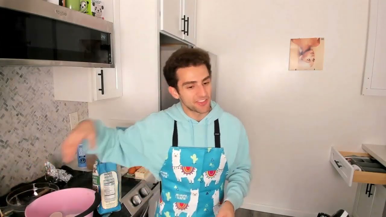 Issa Twaimz baking brownies for a bit on Twitch